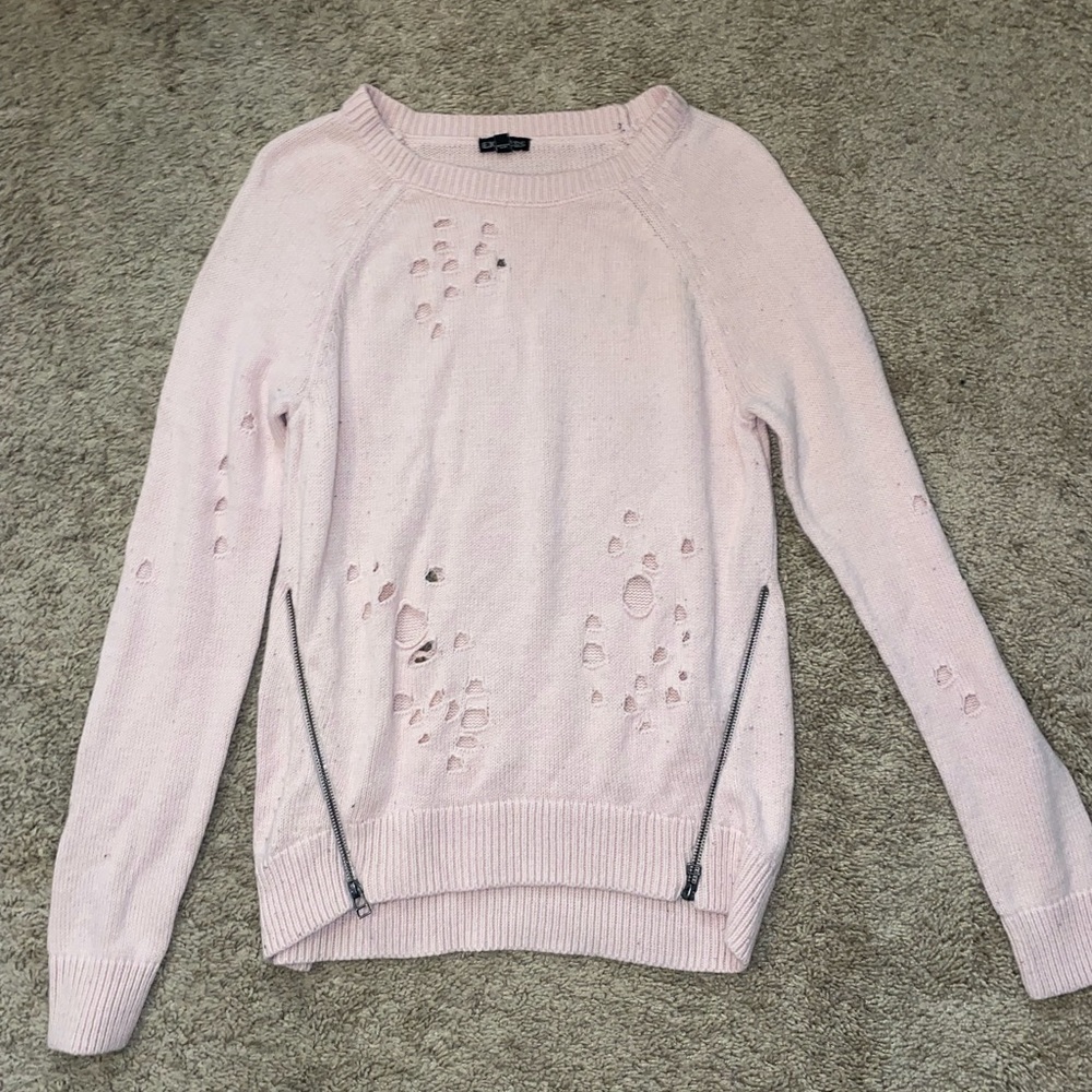 Express brand distressed sweater